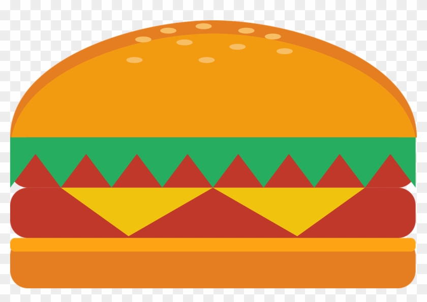 Veggie Burger Clipart Transparent Food - Food #558036