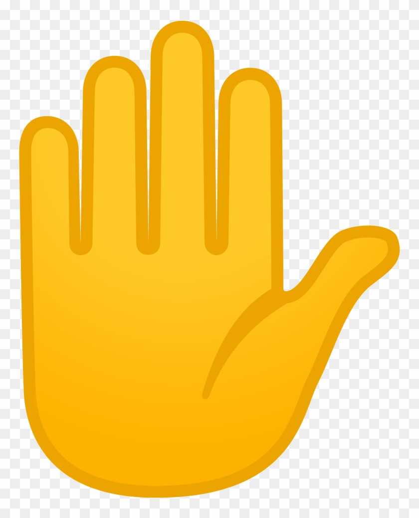 Raised Hand Icon - Raised Hand Emoji Png #558043