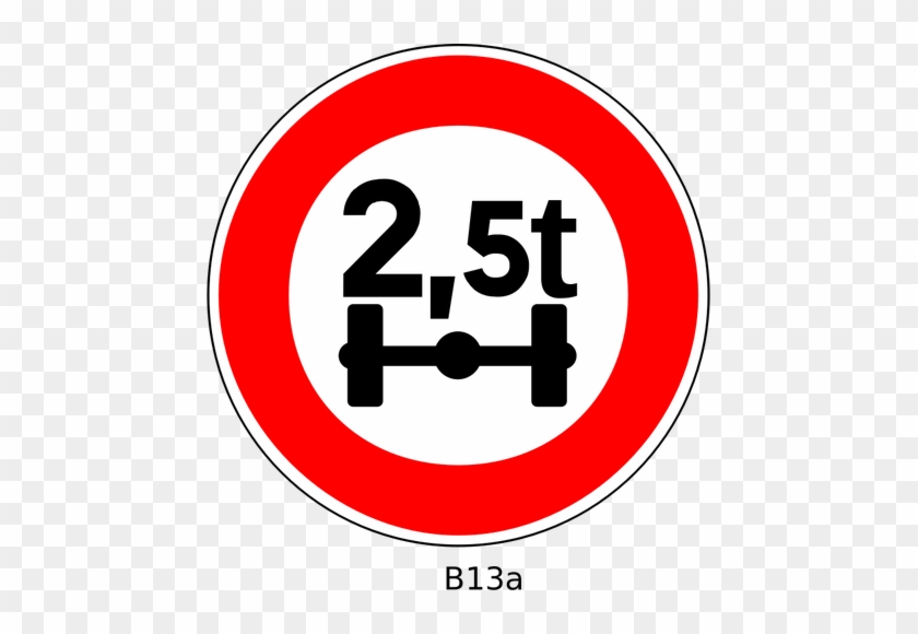 Vector Image Of No Access For Vehicles Whose Axle Weight - Clipart Number 30 #558155
