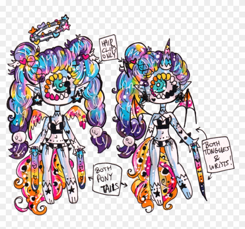 Xynthii Myo Custom Lisa Frank Inspo Twin Girls By Guppie - Cartoon #558229
