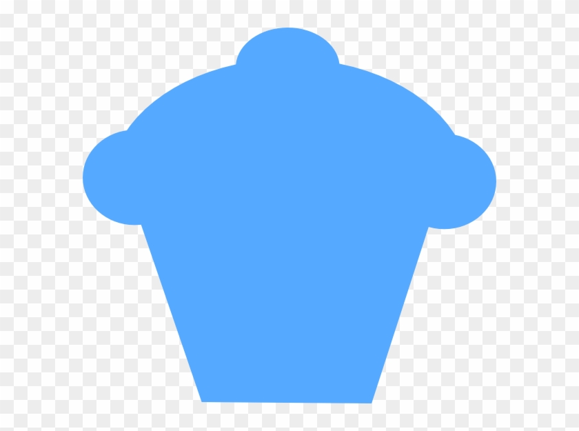 Cupcake Blue Silhouette Clip Art At Clker Com Vector - Silhoute Cupcakes Png #558308