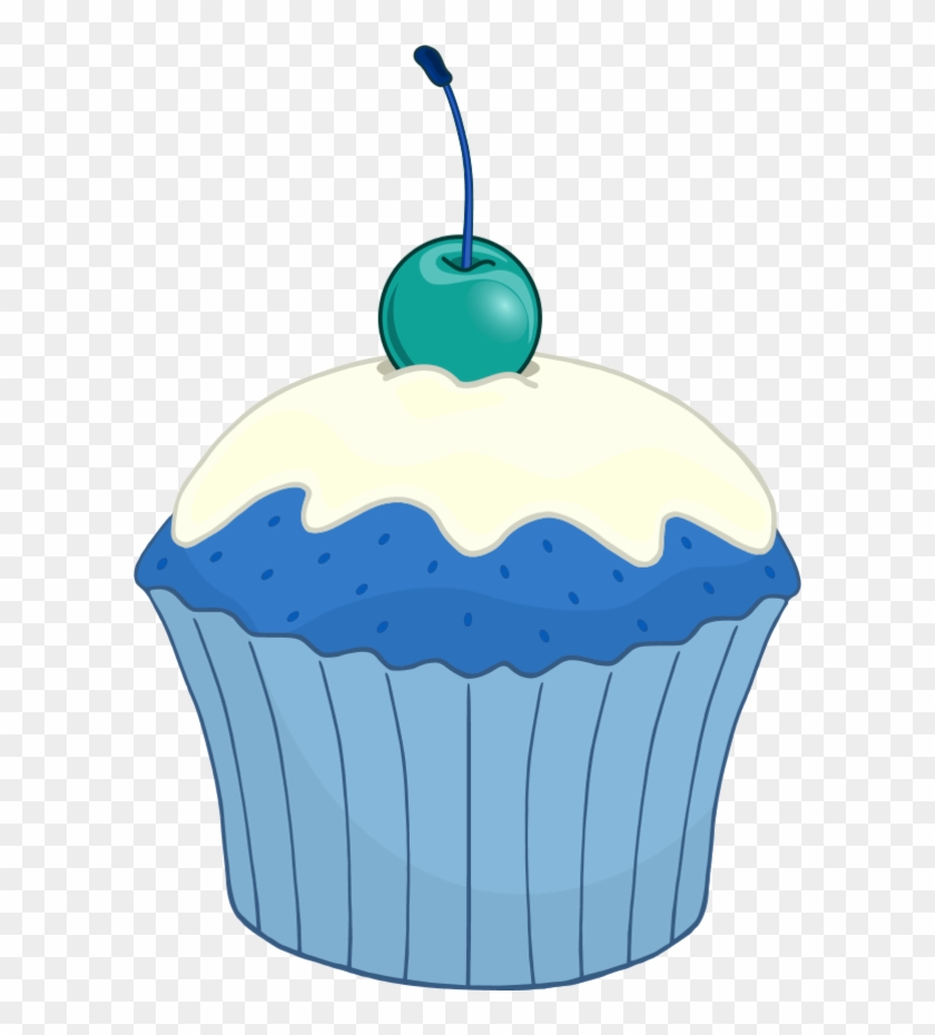 Muffin Cake Vector Clip Art Cliparts Co - Cartoon Cupcake With Cherry On Top #558342