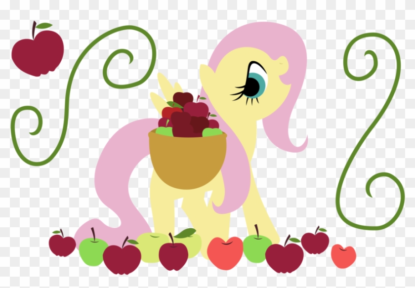 Fluttershy Apple Poster By Zutheskunk - Cartoon #558404