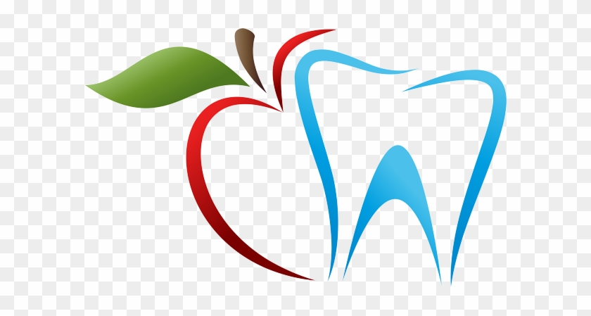 Bright Blue Dental Practice - Dental Logo With Apple #558509