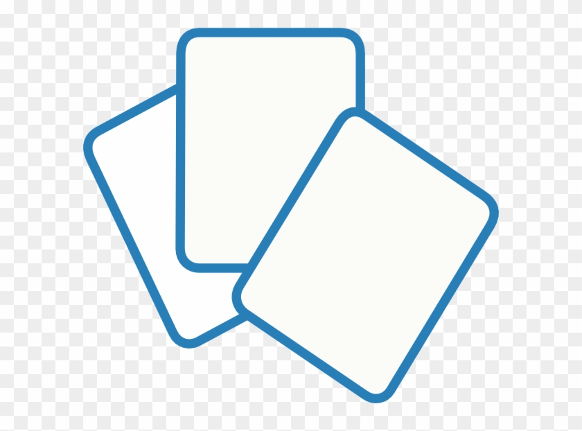 Card Deck Blue Clip Art - Clip Art #558588