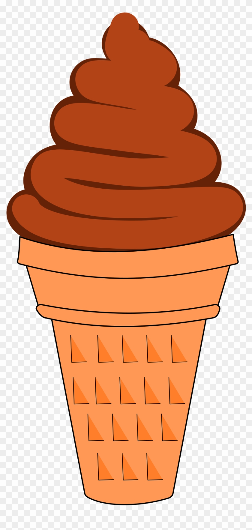 Chocolate Soft Serve - Chocolate Ice Cream Clipart #558617