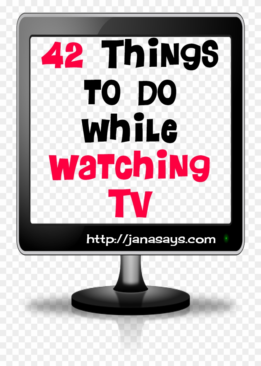 The Other Day, While Looking Through Pinterest, I Saw - Things To Do While Watching Tv #558620