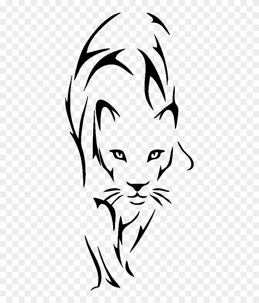 Black Panther Funny Jdm Auto Car Bumper Window Vinyl - Tribal Lioness Tattoo #558873