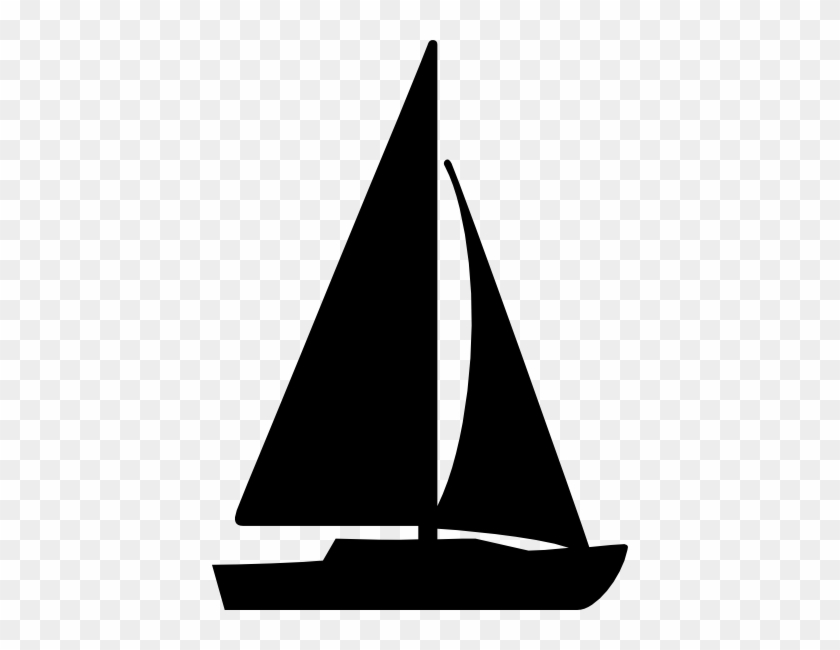 Sail Boat Sihouettes - Sailboat Silhouette Png #558884