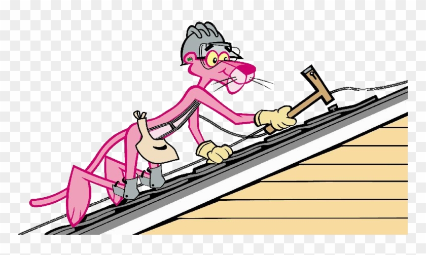 We Provide Roofing Repairs, New Roof Installations - Cartoon Roofer - Free  Transparent PNG Clipart Images Download