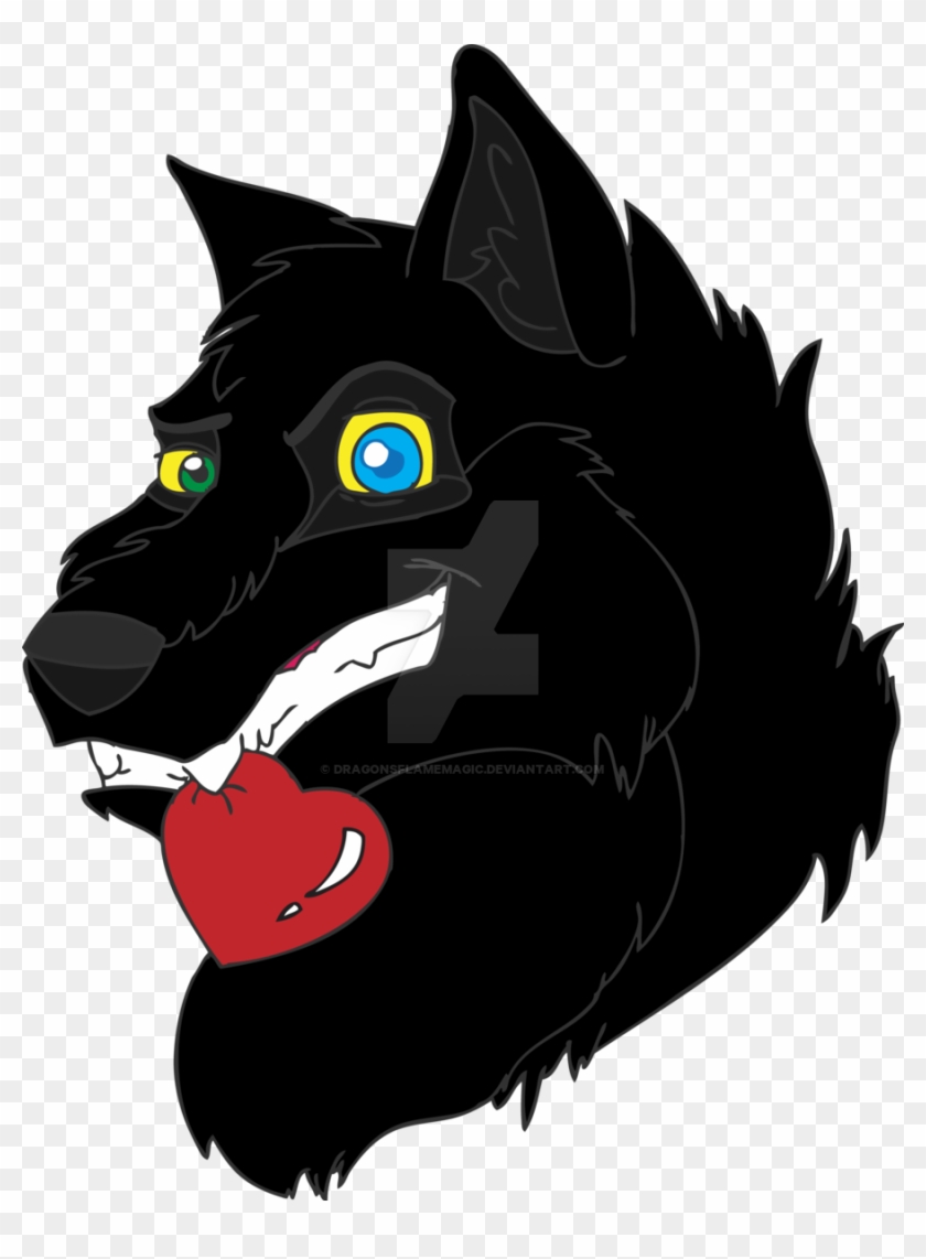 Black Werewolf Heart By Dragonsflamemagic Black Werewolf - Illustration #558948