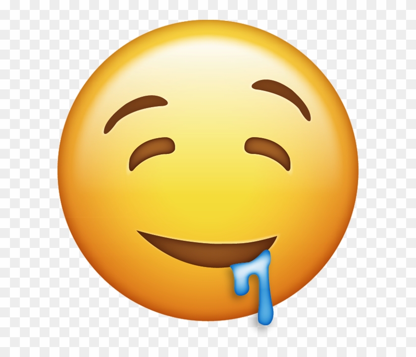 Ice Cream - Drooling Face Emoji Png #558960