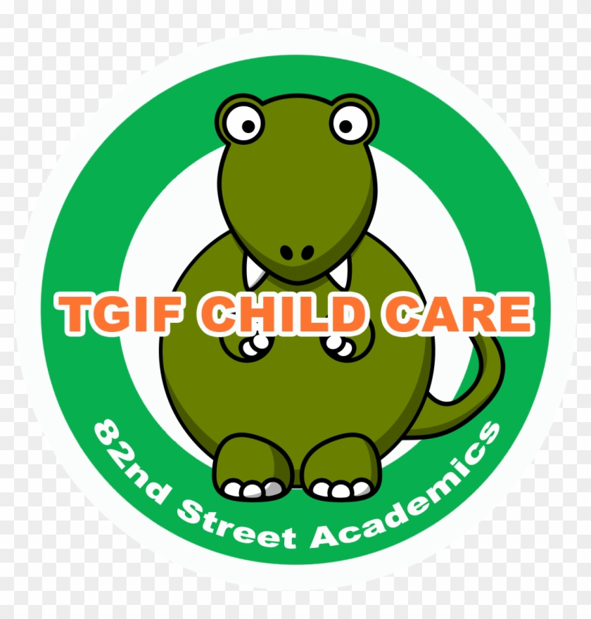 Logo Tgif Child Care-1 - Cartoon Tyrannosaurus Rex Dinosaur Shower Curtain #558984