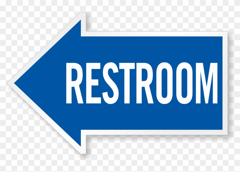 Restroom Sign With Arrow Download - Questrom School Of Business #559221