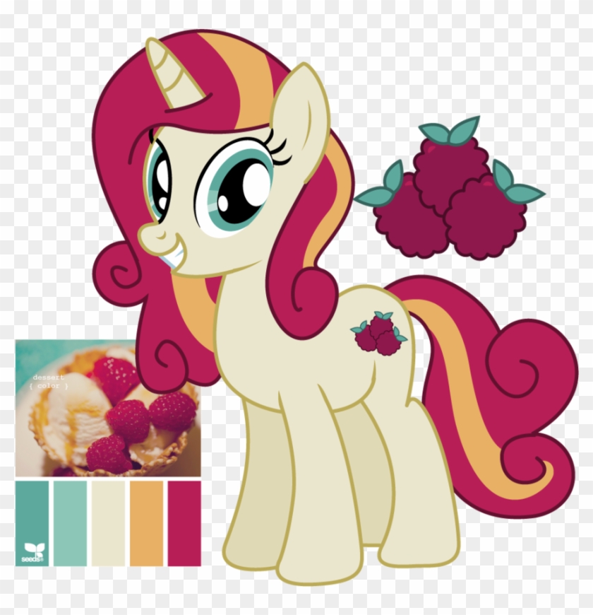 Mlp Raspberry Tart Adoptable By Juliefoodesigns - Raspberry Delight My Little Pony #559325
