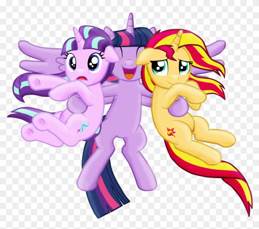 Two Students, One Princess Of Friendship - Twilight Sunset And Starlight #559482