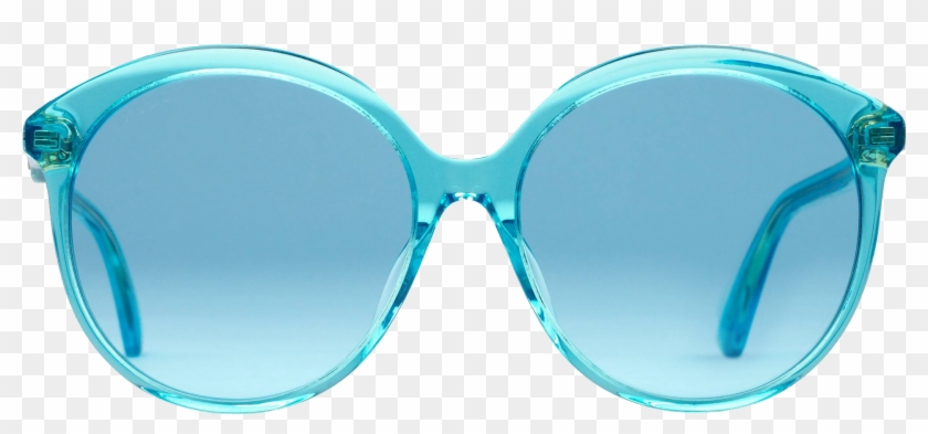 Specialized Fit Round-frame Acetate Sunglasses - Light Blue Gucci Glasses #559662