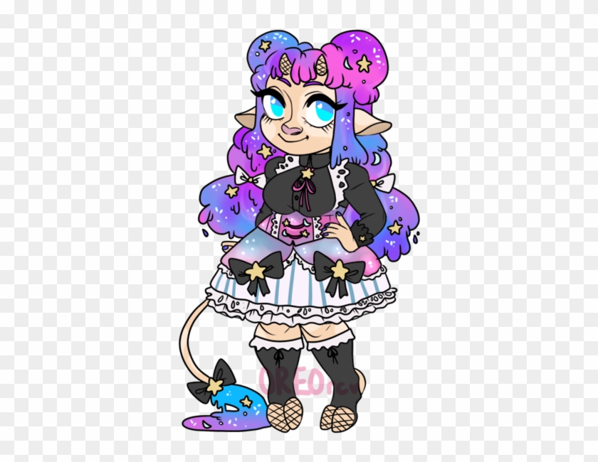 Galaxy Ice Cream Cow Custom By Oreorc - Cartoon #559661