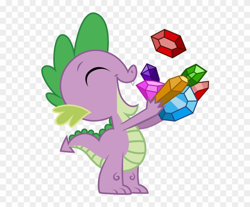 365 Day 195 Spike By Korikian - My Little Pony Spike Eating Gems #559722