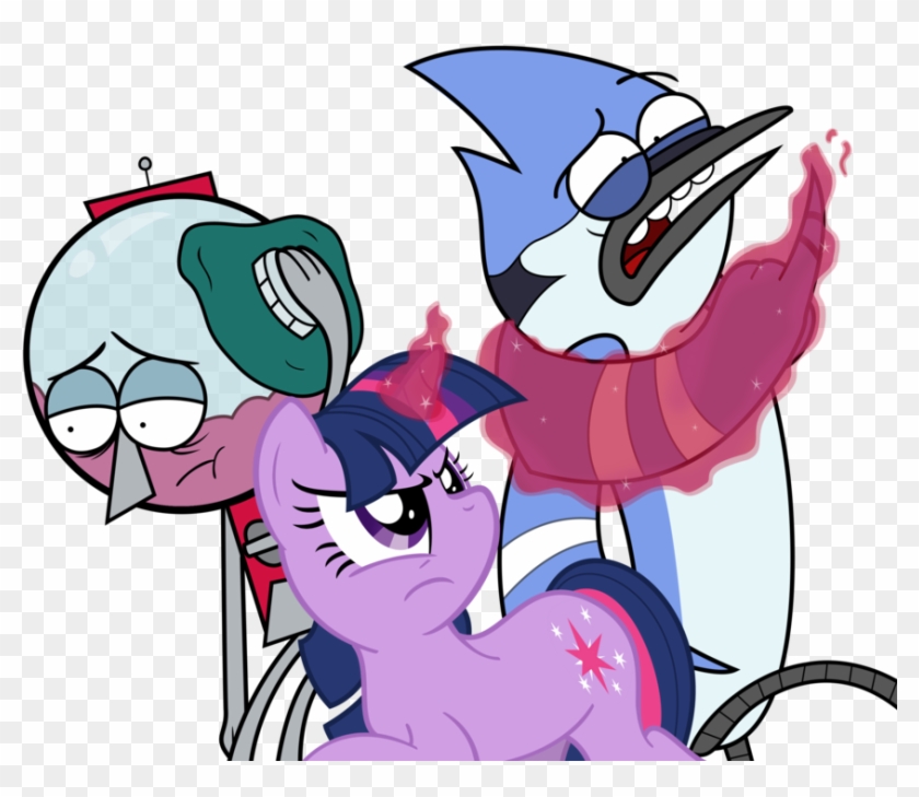 Twilight Sparkle Mordecai Pinkie Pie Rigby Cartoon - Mordecai And Twilight Sparkle #559819