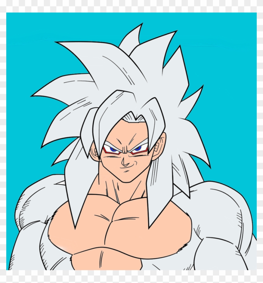 Drawing Goku Super Saiyan Blue 3 