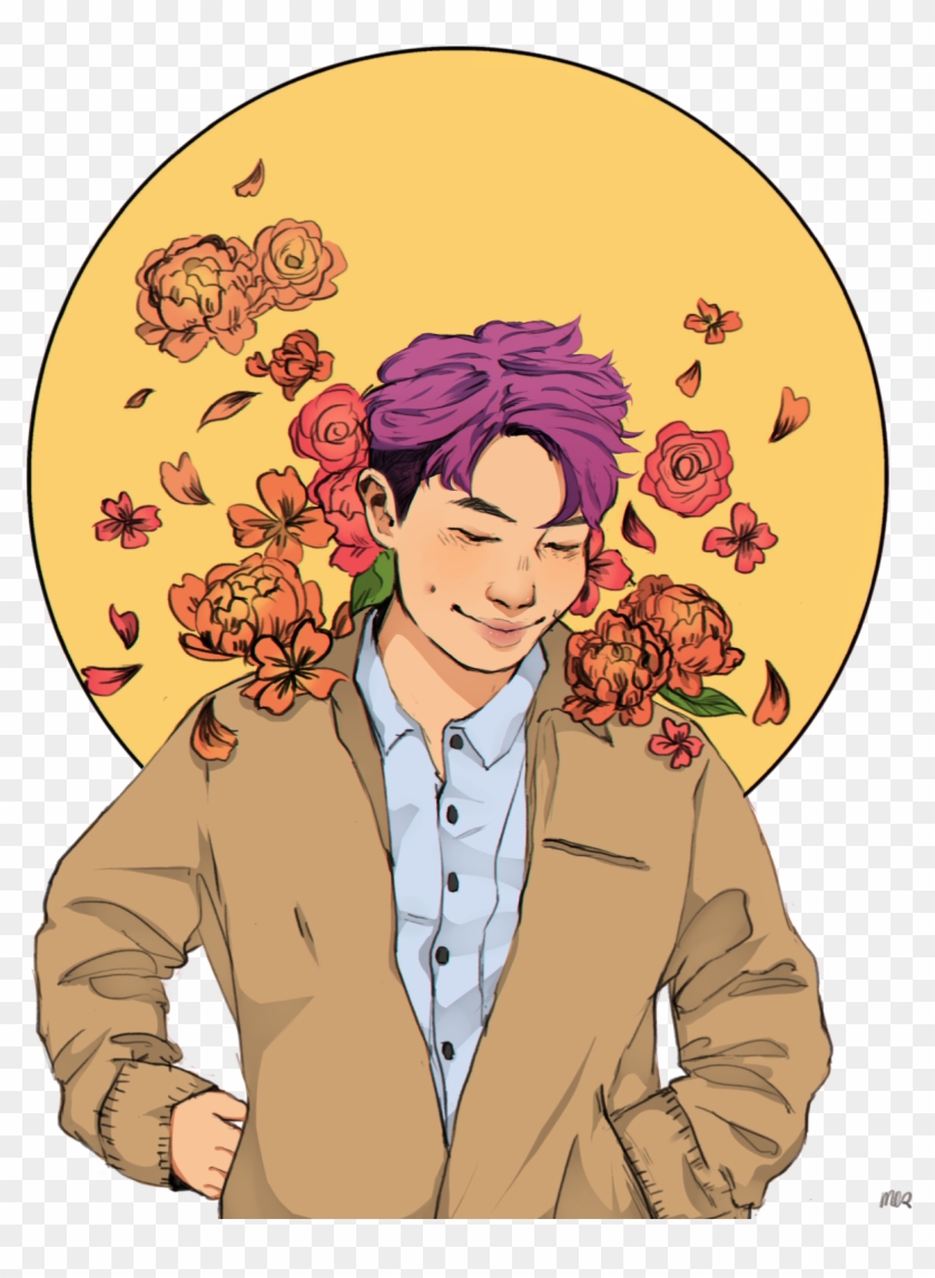 “i Decided To Color @nightmers Lineart Of Namjoon From - Color #559910