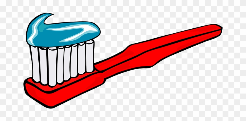 How To Brush Your Teeth - Toothbrush With Toothpaste Cartoon #560043