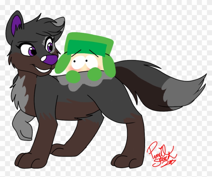 Art Trade - - - Kyle's Furry Friend By Hufflepuffrave - Cartoon #560139