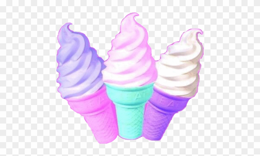 Unicorn Icecream Icecreamcones Dessert Summer - Soft Serve Ice Cream #560254