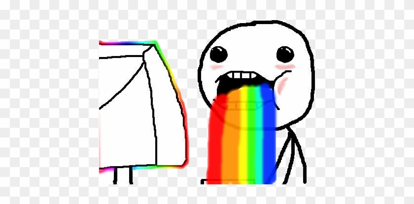 Puking Rainbows Is A Popular Theme In Online Comics - Puking Rainbows Is A Popular Theme In Online Comics #560260
