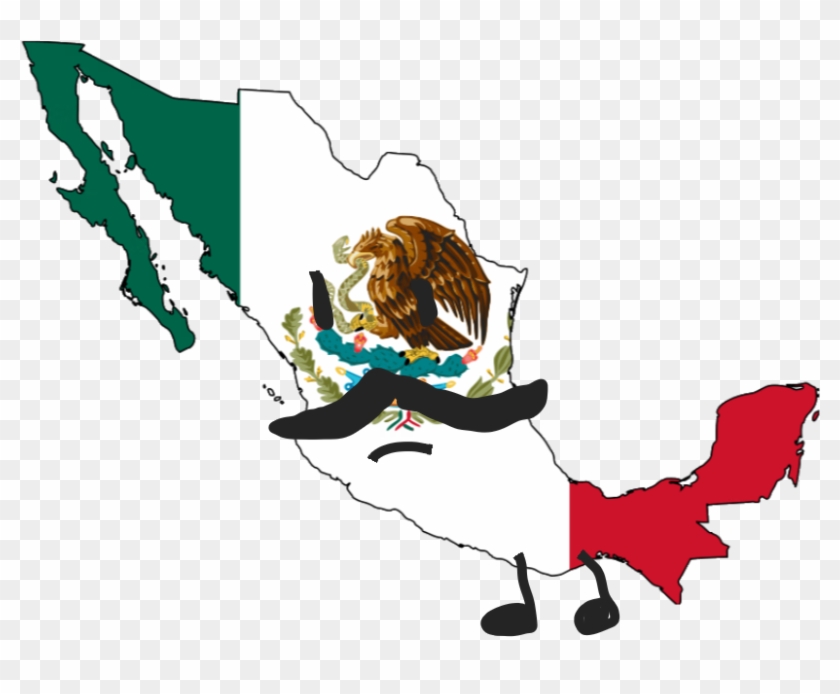 Mexico 0 - Mexico Flag Country Outline #560357