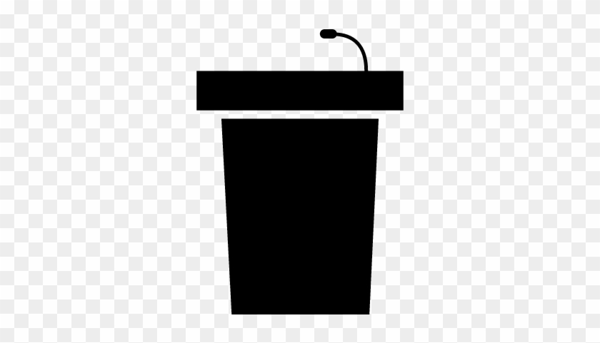 Lectern With Microphone Vector - Parallel #560430