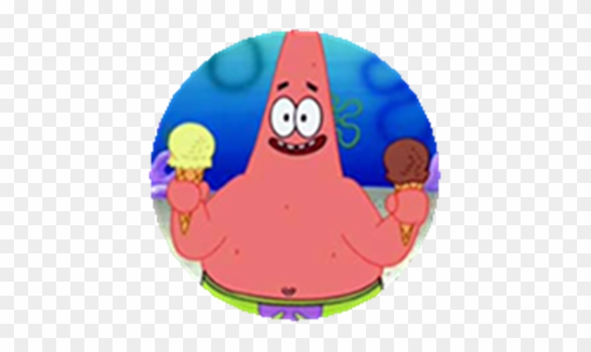Patrick Holding Ice Cream Patrick Star From Spongebob Free