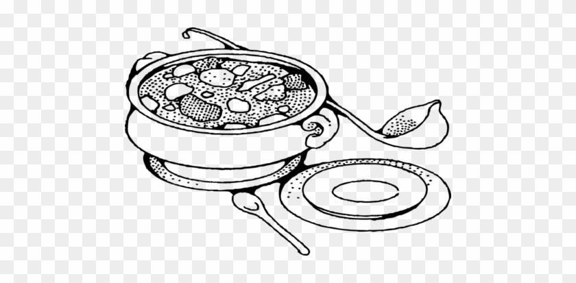 Smell Coloring Pages Soup Pictures Imagixs Coloring - Stew Black And White #560632