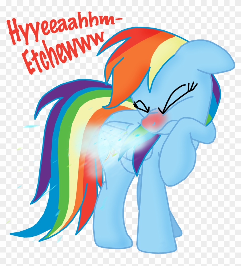Rainbow Dash - Mlp Rainbow Dash Sneeze #560659