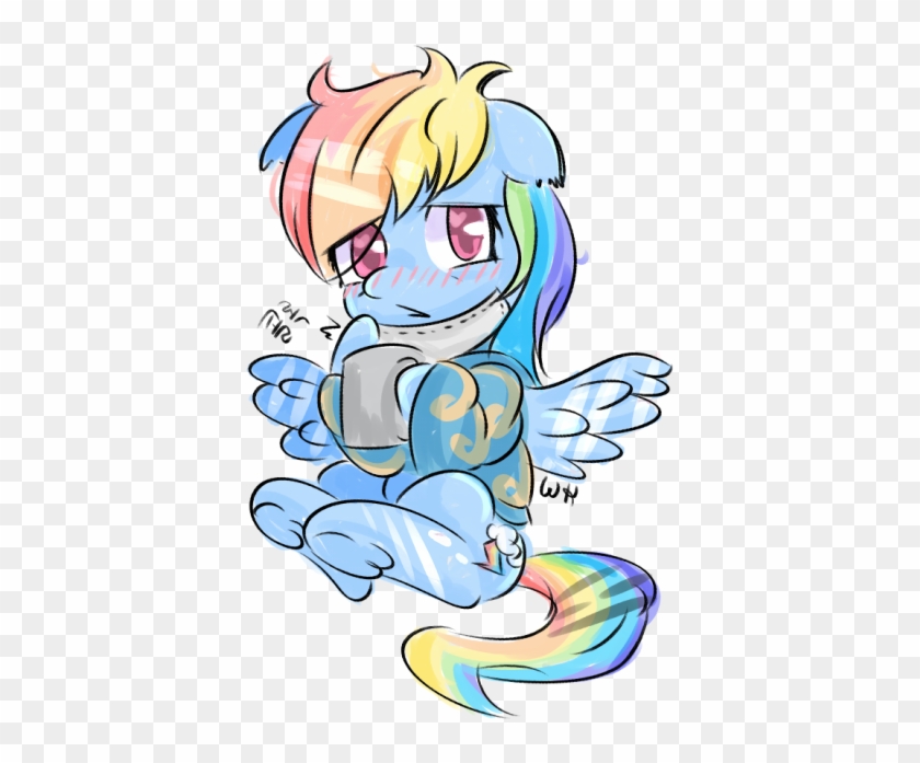 Mug, Rainbow Dash, Safe, Sick, Simple Background, Solo, - Cartoon #560699