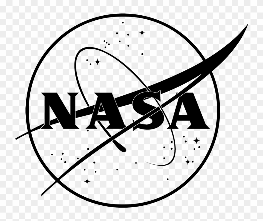 Nasa Insignia Black Line - Nasa Black And White #560796