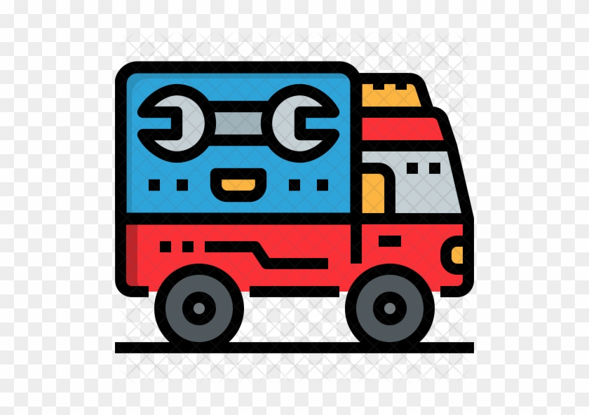 Mobile Service Van Icon - Car #560908