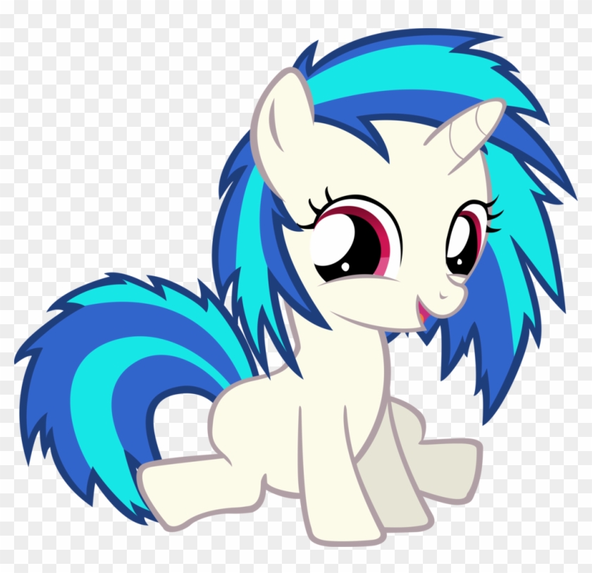 Filly Vinyl Scratch Vector By Anevilzebra - Vinyl Scratch As A Filly #560967