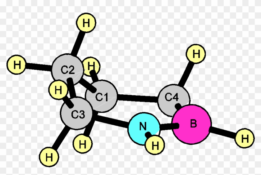 2 Part Of Spectrum And The Structure Of 1,2-bn Cyclohexene - Cartoon #560974