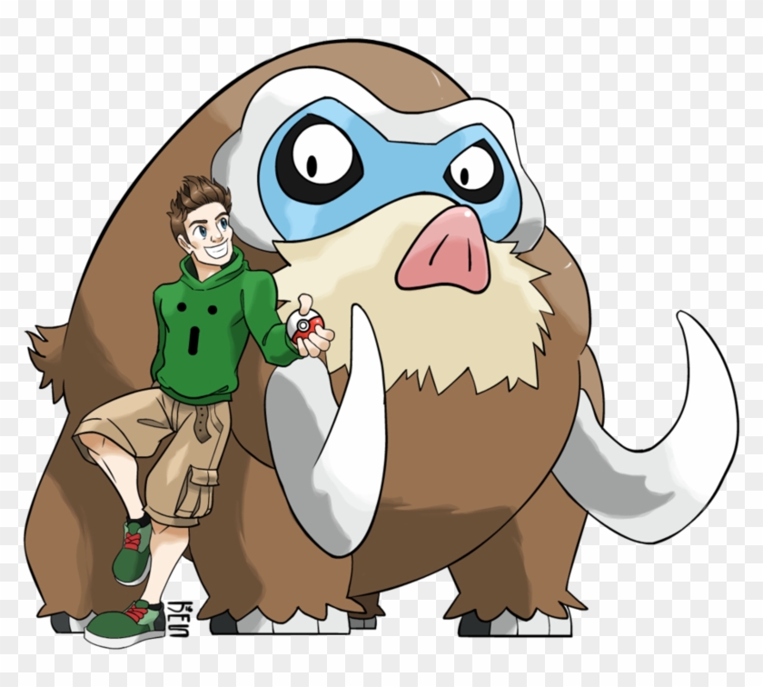 Pokemon Trainer W/mamoswine By Seto - Pokemon Trainer And Mamoswine #561189