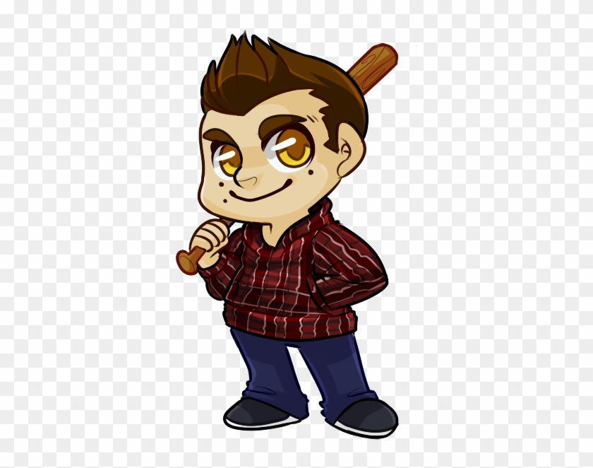 Stiles Stilinksi With A Baseball Bat By Sixelona - Chibi Baseball #561494