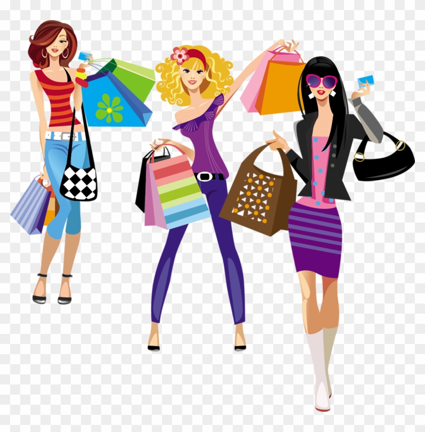 Publicat De Eu Ciresica La - Shopping Girls Cartoon #561766