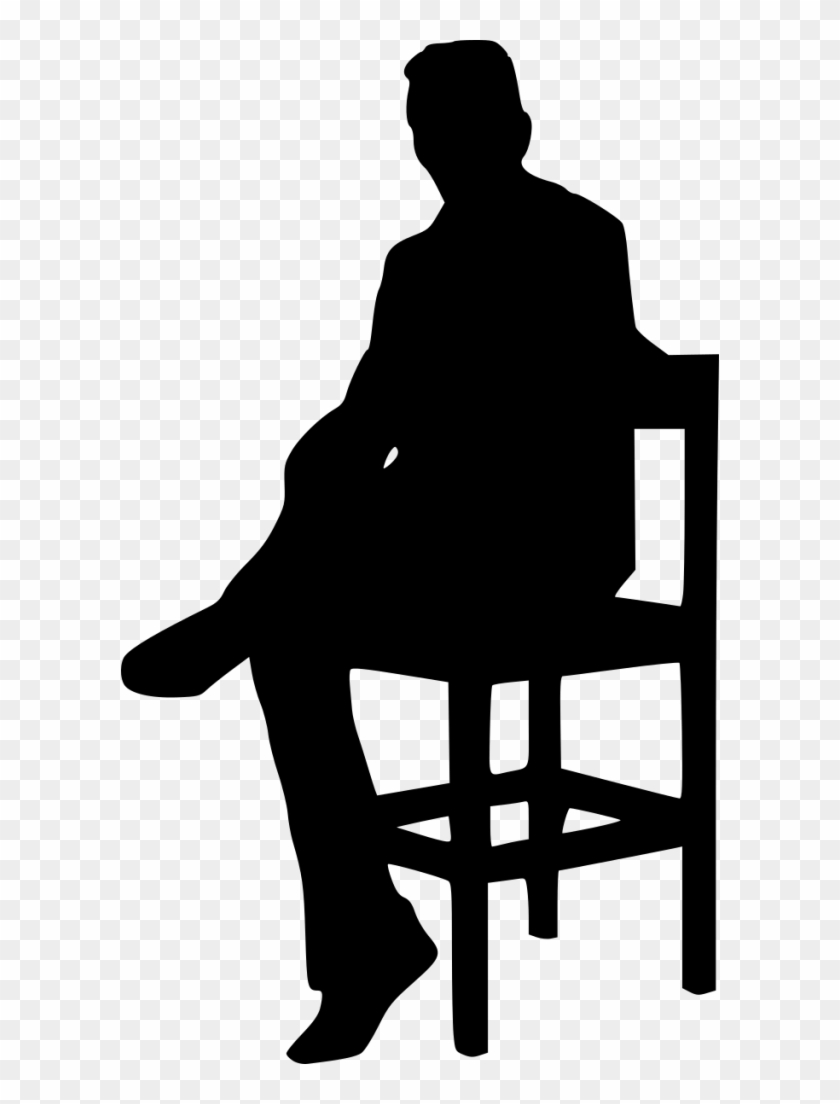15 Sitting In Chair Silhouette - Portable Network Graphics #561794