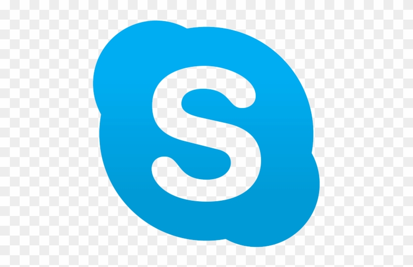 Skype Png Pic Png Image - Logo White S Blue Background #561809