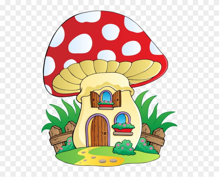 Champignons Automne Foret Fée D'automne Gif - Mushroom Houses Clip Art #561876