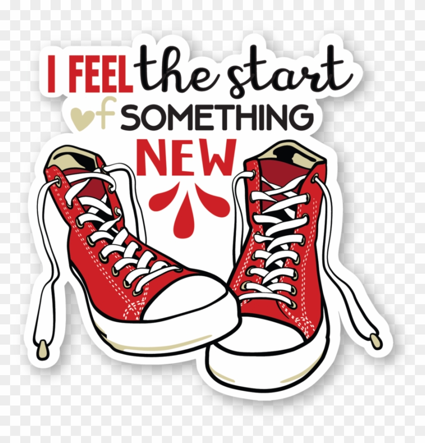 I Feel The Start Of Something New Patch - Red Converse Clipart #561998