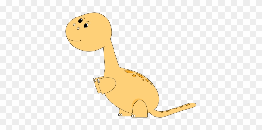 Big Yellow Dinosaur - Mycutegraphics Dinosaur #562071