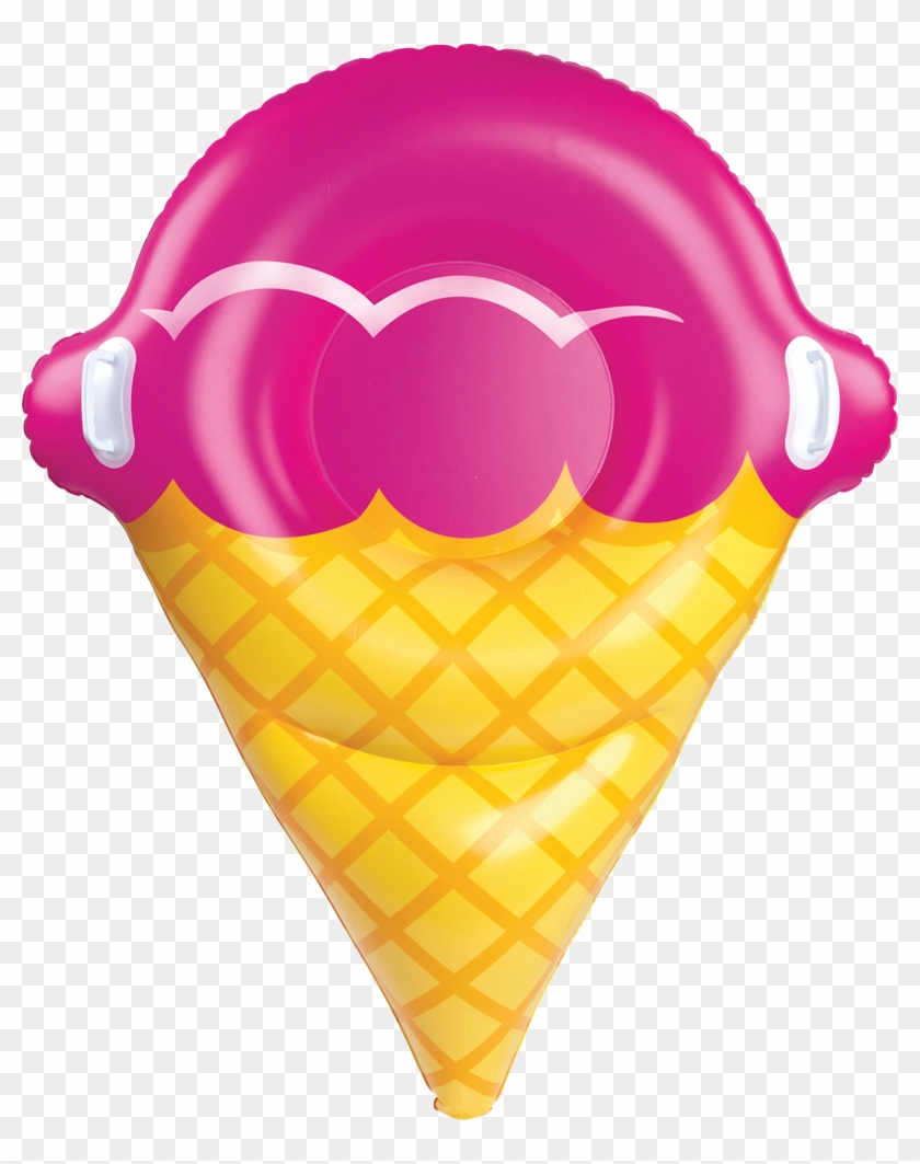 Snow Tube Ice Cream - Big Mouth Giant Ice Cream Cone Snow Tube Ride On #562164