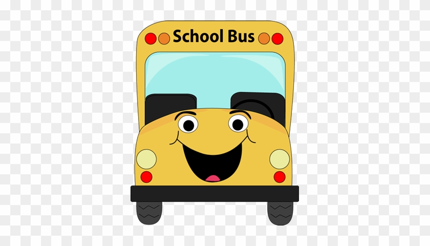 Of Cartoon Schools - Front Of School Bus Clipart #562177
